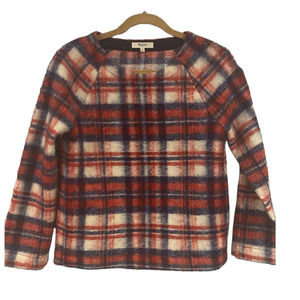 Madewell plaid blend top XS